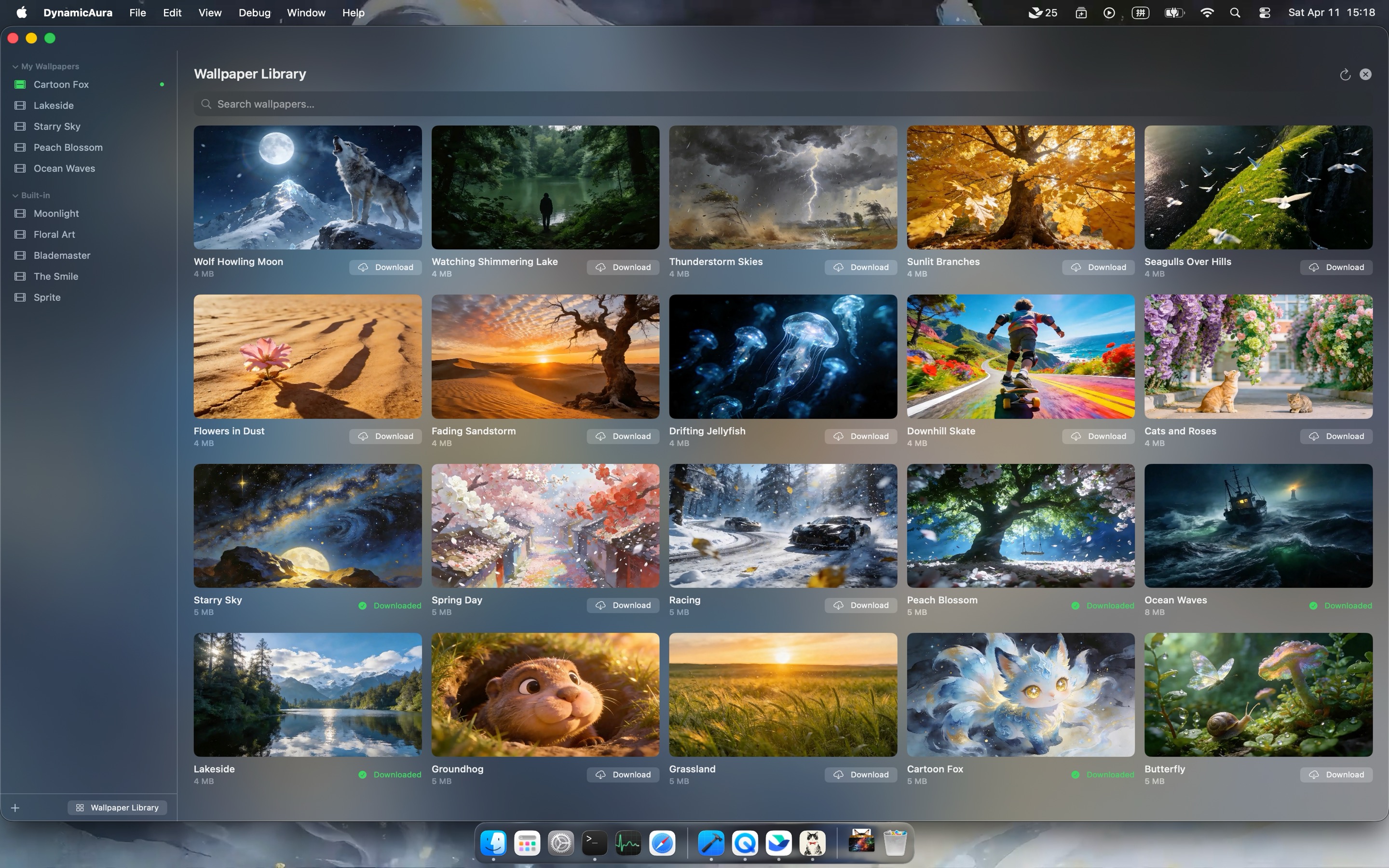 Desktop wallpaper list